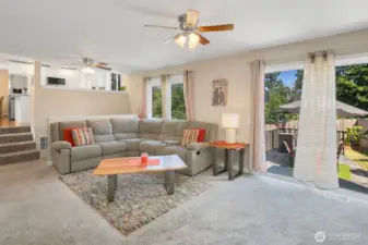 2nd "Living Room" opening to backyard w/outdoor kitchen, entertaining area & swim spa