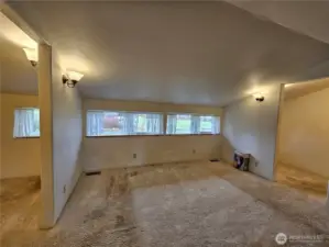 Master Bedroom with Walk In Closets on each side. Lots of Natural Light. Yes, carpet needs replaced!