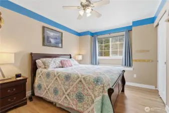 One of three bedrooms on the upper level, perfect for rest and relaxation