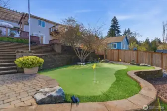 Personal putting green perfect for practicing your short game