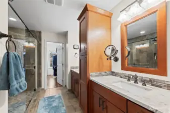 Primary Bathroom with double vanity