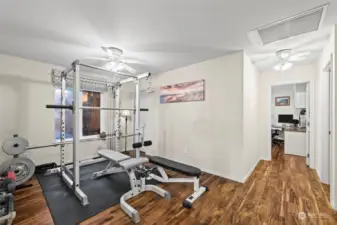 Loft area at the top of stairs