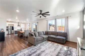 Open living & kitchen layout!