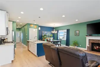 Welcoming open concept.
