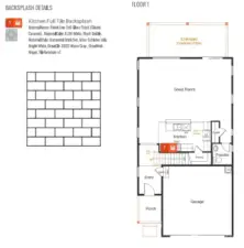 Backsplash Diagram Floor 1