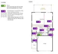 Flooring diagram Floor 1
