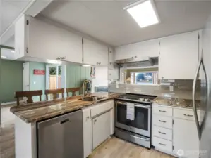 Light and open kitchen