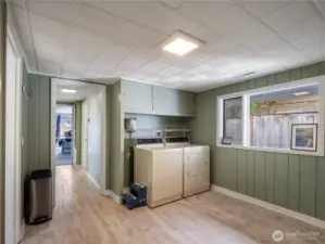 Main floor laundry area