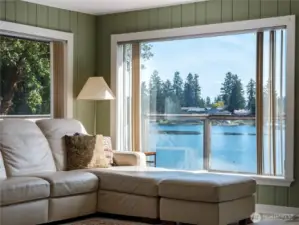 View of the water from the living room