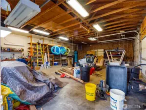 There is so much space in this 1000+ sq ft garage!