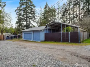 Oversized garage and RV carport