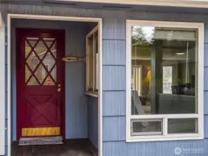Covered front outdoor entry