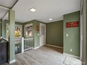 Inside the front entry