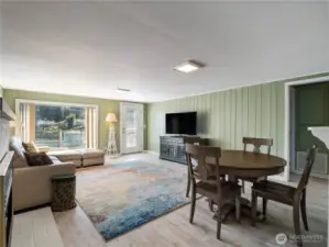 Looking into the living room from your entry