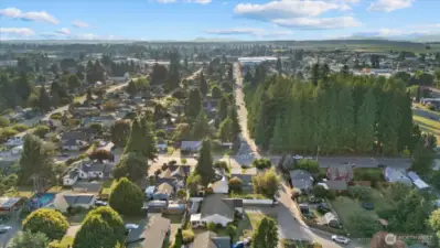 Aerial view from a drone