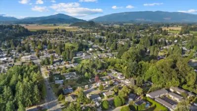 Aerial view from a drone