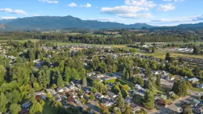 Aerial view from a drone