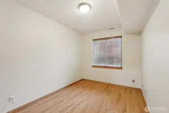 One of the 3 bedrooms in the lower level.
