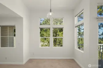 Window Filled Dining Space