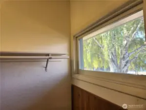 Master Bedroom closet Window