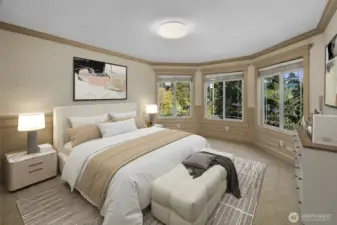 Upstairs 2nd primary bedroom with separate bathroom