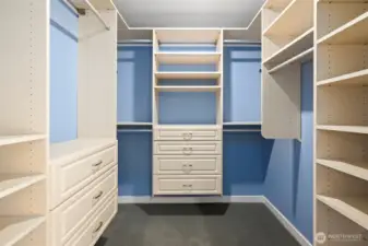 Large walk in closet.