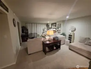 living room from dining room