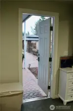 studio back yard entrance