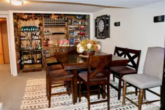 downstairs entertaining/game/storage shelving