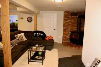 basement/downstairs wood stove