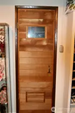 downstairs dry sauna