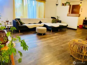 Enjoy the fresh white interior paint throughout the house. Lots of natural light from large front window.