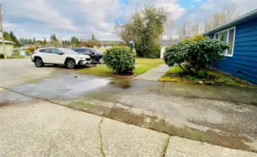 Enjoy the safety of a cul de sac with another 3-4 off street parking spots in front of the house.