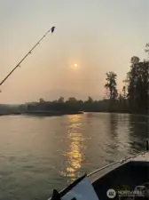 The upper Skagit River about 45 minutes drive east.