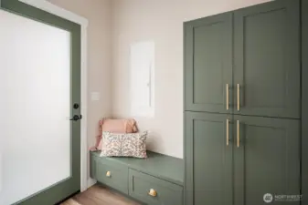 Mud room off back door