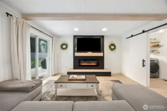 Great room fireplace