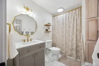 Second floor full bath