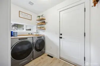 Main floor laundry room