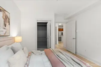 and features a walk-in closet.