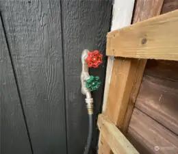 Outdoor hot water for quick hot tub fill ups