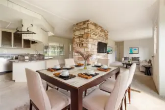 Virtually Staged Dining Room