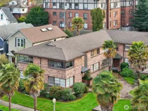 Ground floor unit in the back left corner of the complex
