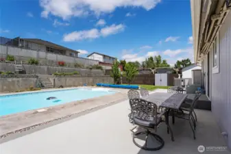 Upgraded patio finish looks fabulous!