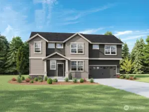 Welcome to highly anticipated Wolf Point! Featuring our 2 car Hawthorne elevation C.  Photos are for representational purposes only. Colors and finishes may differ.