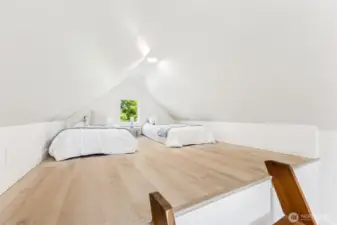 Charming attic loft.