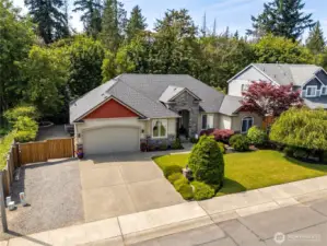 Large, private lot bordered by nature for peaceful living.