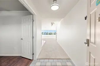 French Doors open to Office Space or Bedroom to the Left