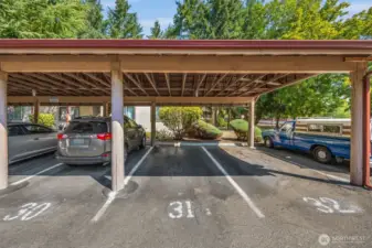 Unit comes with assigned parking #31 + ample guest parking for visitors.