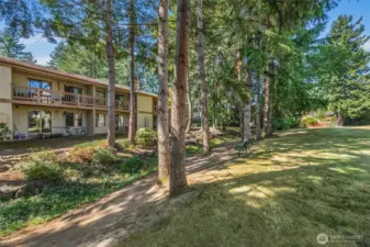Well-kept grounds and green space make every day feel a little more peaceful.