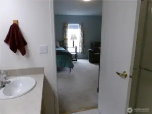 Leave the ensuite bathroom...